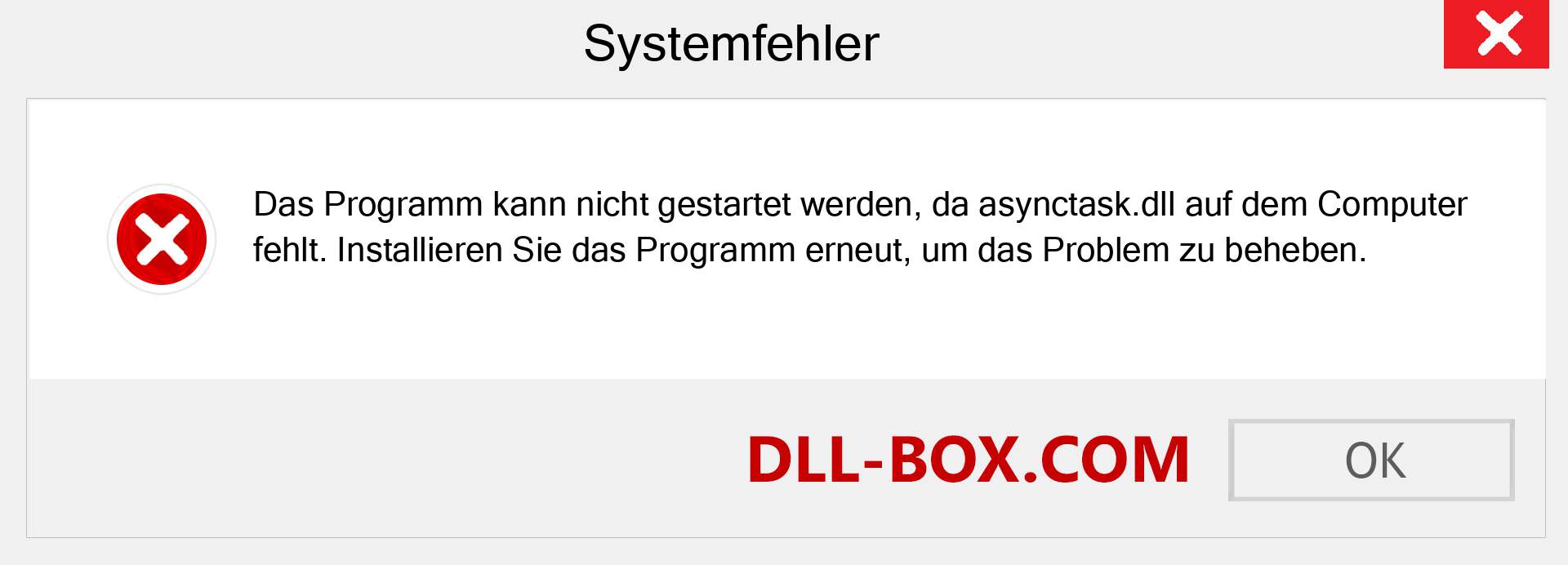 asynctask.dll-Datei fehlt?. Download für Windows 7, 8, 10 - Fix asynctask dll Missing Error unter Windows, Fotos, Bildern